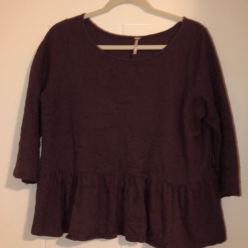 Pink/maroon top